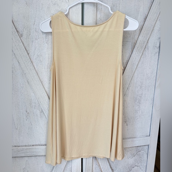 Soft Surroundings Butter Yellow Tank Top Women’s Size Small Summer Capsule - Picture 3 of 7